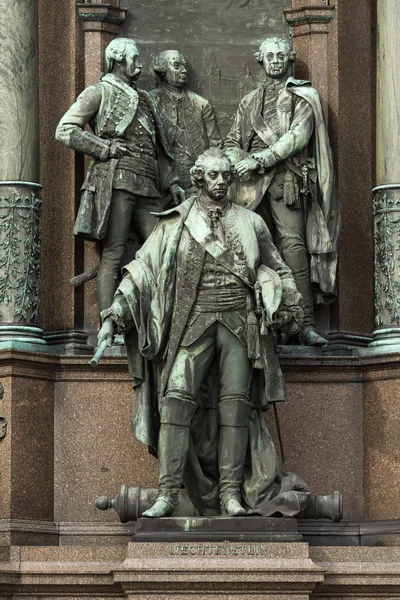 Bronze  element of the statue in the center of Vienna, at the Ho — Stock Photo, Image