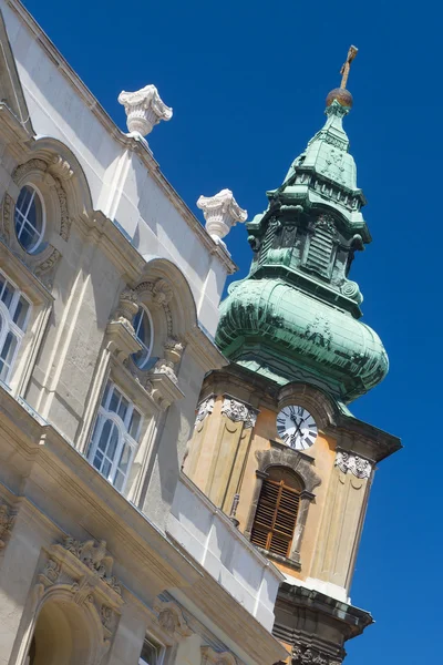 Piękny stary secesyjnym budynku w Budapest, Węgry — Zdjęcie stockowe