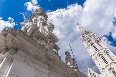 Cath zemin karşı Budapeşte'beyaz veba sütunu