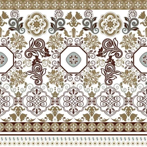 Gestreepte naadloze patroon. Kleurrijke decoratieve behang — Stockvector
