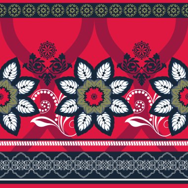 renkli çiçek sınır