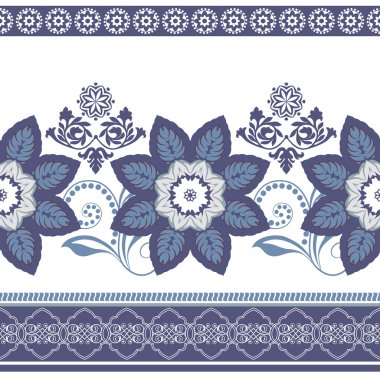 renkli çiçek sınır