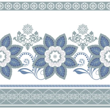 renkli çiçek sınır