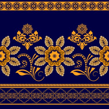 renkli çiçek sınır