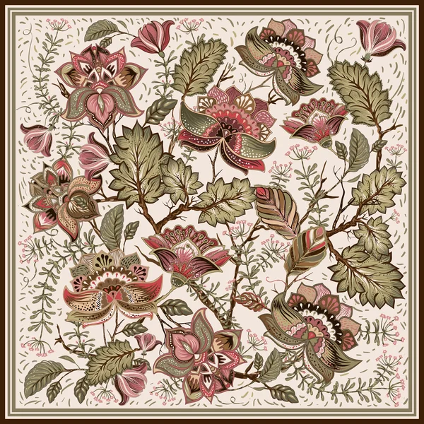 Tasarım kare şal için Tekstil