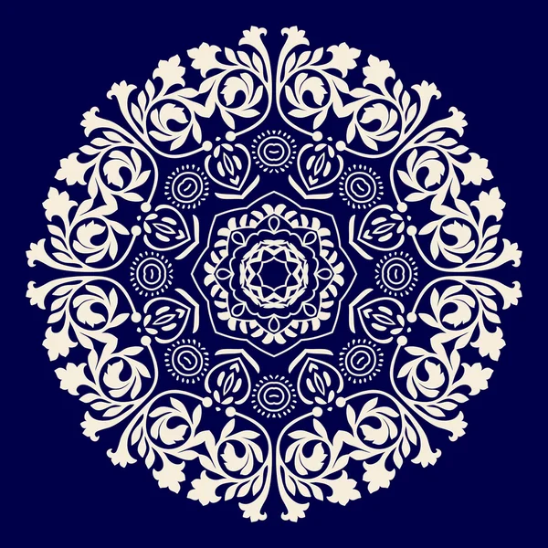Vector rozet sieraad. Decoratieve mandala — Stockvector