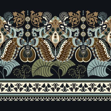 süs çiçek seamless modeli