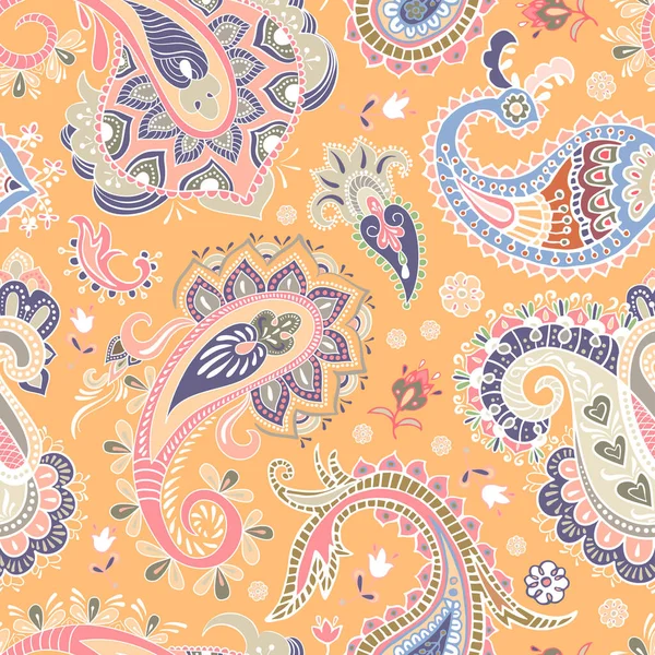 Seamless Paisley pattern. Decorative paisley elements wallpaper