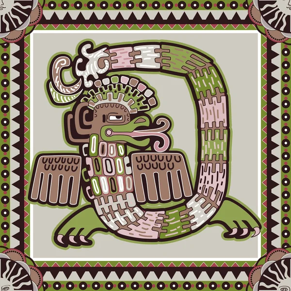 Безшовні Ацтек візерунком — стоковий вектор