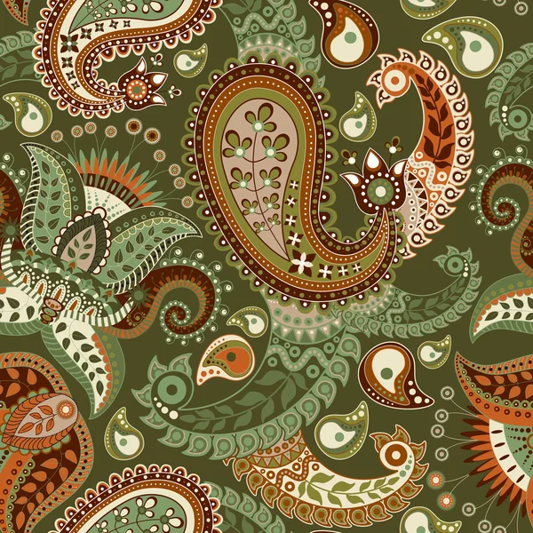 Paisley pürüzsüz desen — Stok Vektör