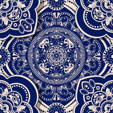 Gölge efektli süs seamless modeli