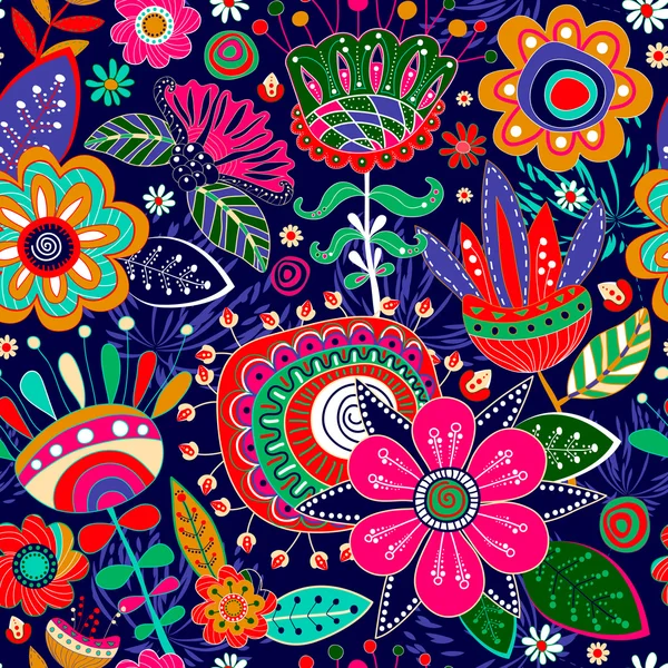 Floral seamless pattern — Stock Vector