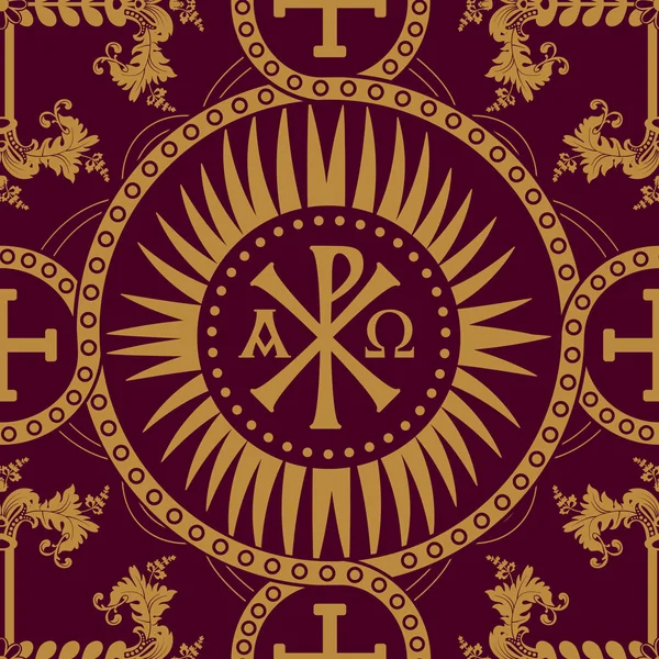Класичний православний безшовний візерунок — стоковий вектор