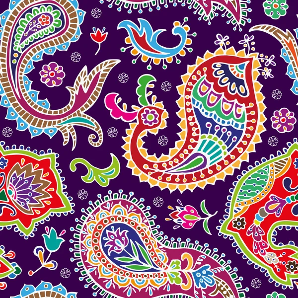 Modèle sans couture Paisley — Image vectorielle