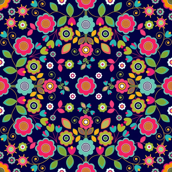 Motif floral sans couture — Image vectorielle