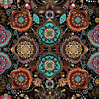 Floral seamless pattern clipart
