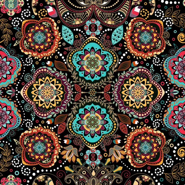 Motif floral sans couture — Image vectorielle