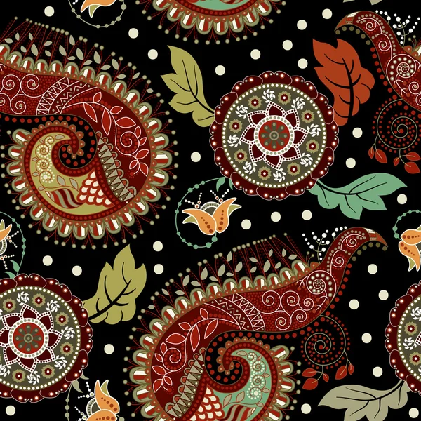 Chinese black and red abstract seamless vector background. Indian floral  element. Graphic ornament for wallpaper, fabric, wrapping, packaging.  8127000 Vector Art at Vecteezy