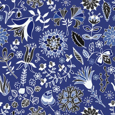 vektör sorunsuz çiçek deseni