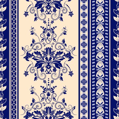 Çizgili seamless modeli. Damasko arka plan