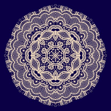 Vektör rozet süsleme