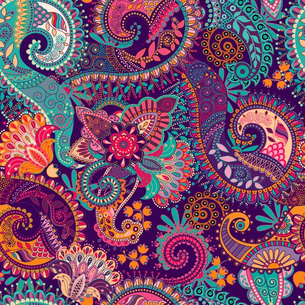 Modèle sans couture Paisley — Image vectorielle