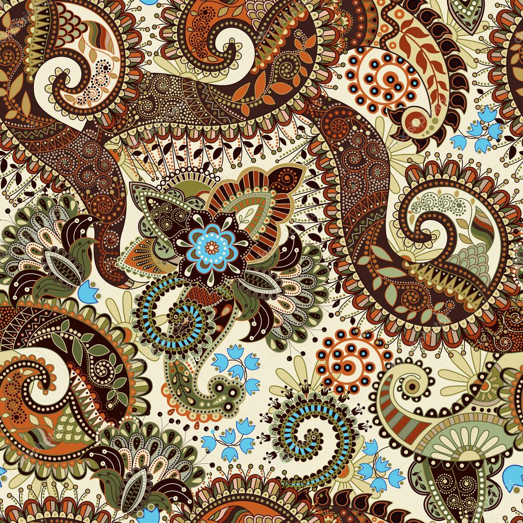 Paisley seamless pattern, floral wallpaper Stock Vector Image by ©Sunny ...