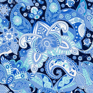 Vintage çiçek desenli seamless modeli