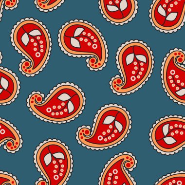 Paisley pürüzsüz desen