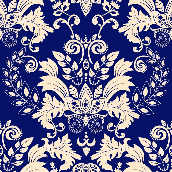 Vector seamless damask pattern — Stockvector