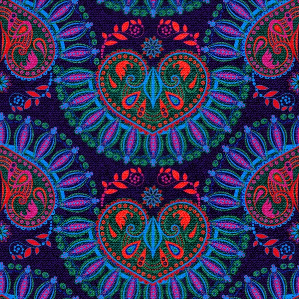 다채로운 민족 원활한 패턴 — 스톡 벡터