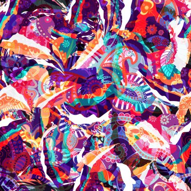 Renkli seamless modeli. Soyut briht duvar kağıdı