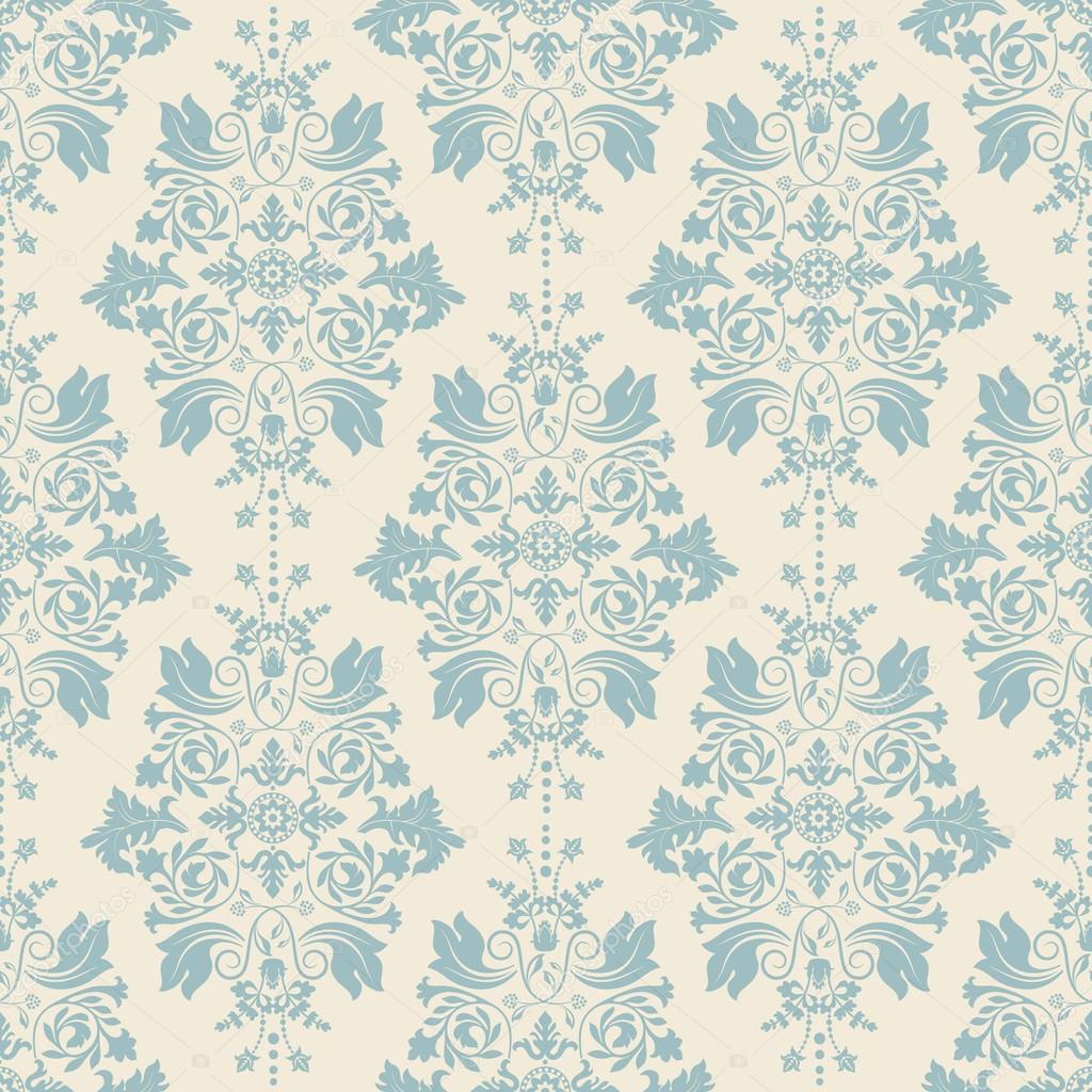 Vector classic wallpaper, damask background