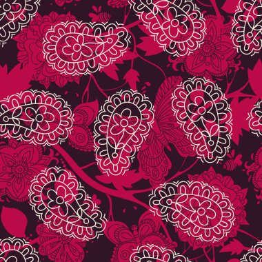 Paisley pürüzsüz desen