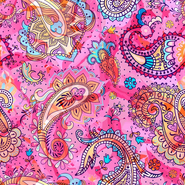 Buntes Paisley-Muster — Stockvektor