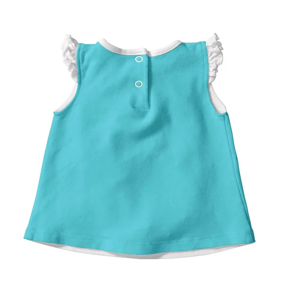 Cute Baby Dress Mockup Blue Radiance Color 템플릿이며 준비가 — 스톡 사진