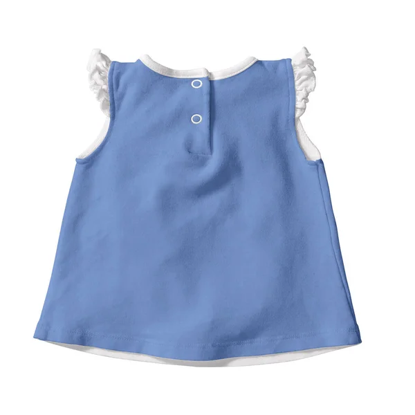 Cute Baby Dress Mockup Corn Flower Blue 색상은 템플릿이며 준비가 — 스톡 사진