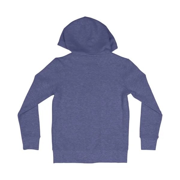 Back View Awesome Kid Hoodie Mock Iris Bloom Color Full — Stock Photo, Image