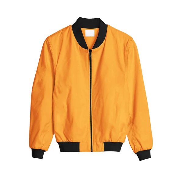Front View Bomber Jacket Mockup Carrot Curl Color Creare Uno — Foto Stock