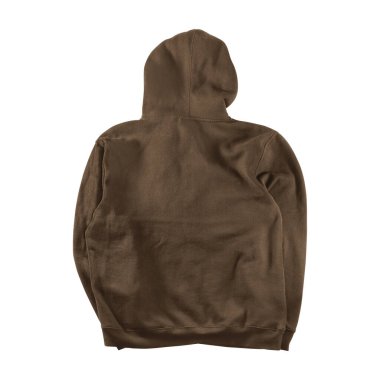 Bu Arka Görünüm Tasarımcısı Kapüşonlu Moda Sepia Kahverengi Rengi 'nde neredeyse her şeyi özelleştirebilir, istediğiniz gibi grafiklerinizi ekleyebilirsiniz