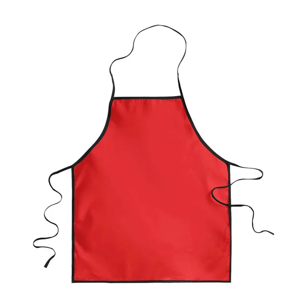 Anuncie Sua Marca Com Este Mockup Avental Simples Fiery Red — Fotografia de Stock