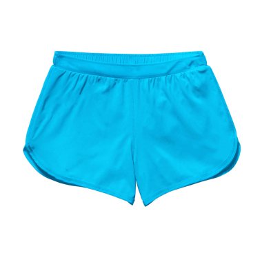 Grafiklerinizi bu Ön Görünüm Süslü Kadın Şortu 'na yapıştırın Mavi Mercan Renkli Model ve çizimleriniz daha gerçekçi olacak