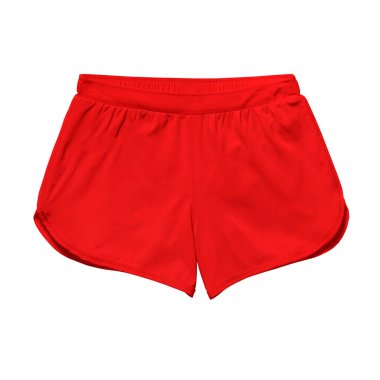 Grafiklerinizi bu Ön Görünüm Süslü Kadın Şortu 'na yapıştırın Ateşli Kırmızı Renkli Model ve sanat eserleriniz daha gerçekçi olacak