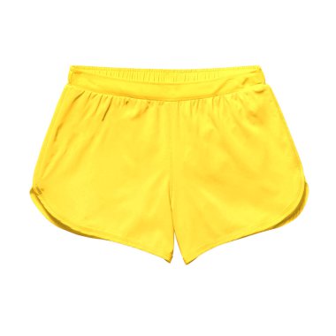 Grafiklerinizi bu Ön Görünüm Süslü Kadın Şortu 'na yapıştırın Lemon Zest Rengi ile modelleyin ve sanat eserleriniz daha gerçekçi olsun.