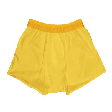Gerçekçi bir Cephe Görünümü Etkileyici Erkek Boksör Şortu Lemon Zest Rengi ile size lüks bir tasarım sunmak için.