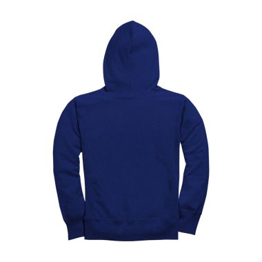 Modern Back View Fabulous Hoodie Mockup Derin Ultramarine Color, size güzel bir tasarım sağlamak için.