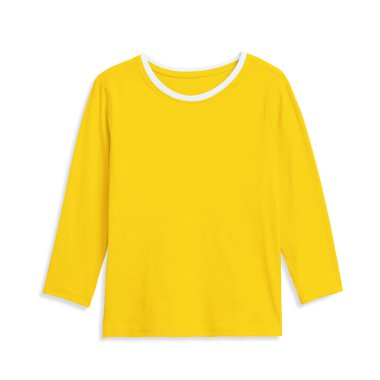 Siber Sarı Renkli Güzel Bebekler Uzun Kollu T-Shirt Mockup 'ı kullanarak bir profesyonel gibi tasarım fikirlerinizi gösterin..