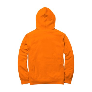 Birden fazla tıklamayla tasarımlarınızı bu arka görünümde görselleştirebilirsiniz. Mükemmel fermuar kapüşonlu kapüşonlu model havuç kıvrımlı renginde.