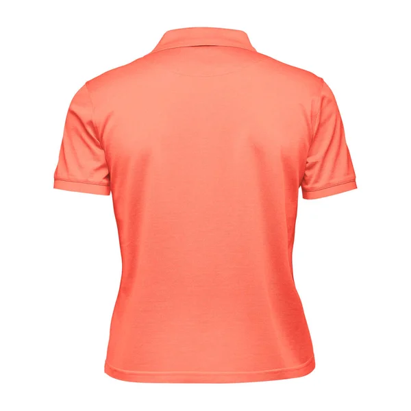 Цей Вид Фарафічних Жінок Колар Shirt Mockup Camellia Orange Color — стокове фото