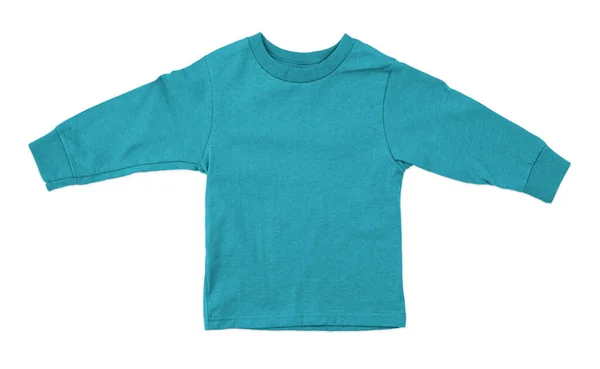 Tasarımınız için hemen güzel resimler oluşturun, Bu Önden Bakış Etkileyici Yürüyen Bebek Uzun Kollu T-shirt Mokup Mavi Curacao Renkli.